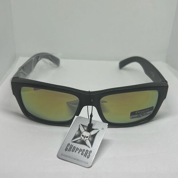 Choppers Biker Flame Mirrored Sunglasses - Picture 3 of 3